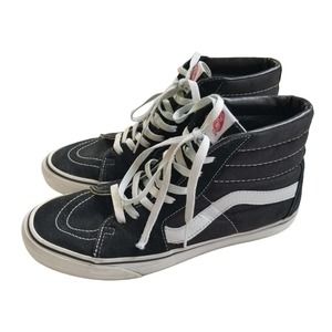 VANS Sk8 Hi Pro Mens Size 9.5 Black Suede High Top Skate Shoes Sneakers